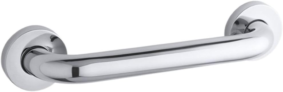12 Inch Polished Steel Bathroom Grab Bar