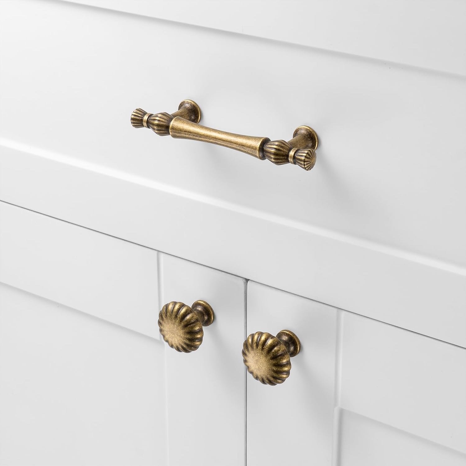 French Antique Brass Cabinet Pulls