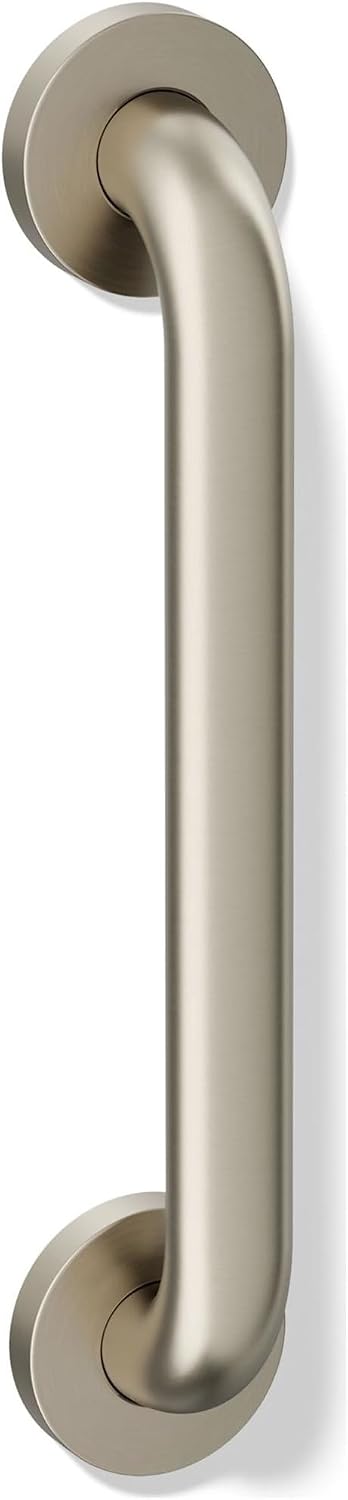 12 Inch Polished Steel Bathroom Grab Bar