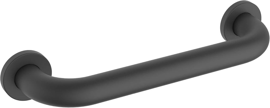 Matte Black Curved Steel Grab Bar