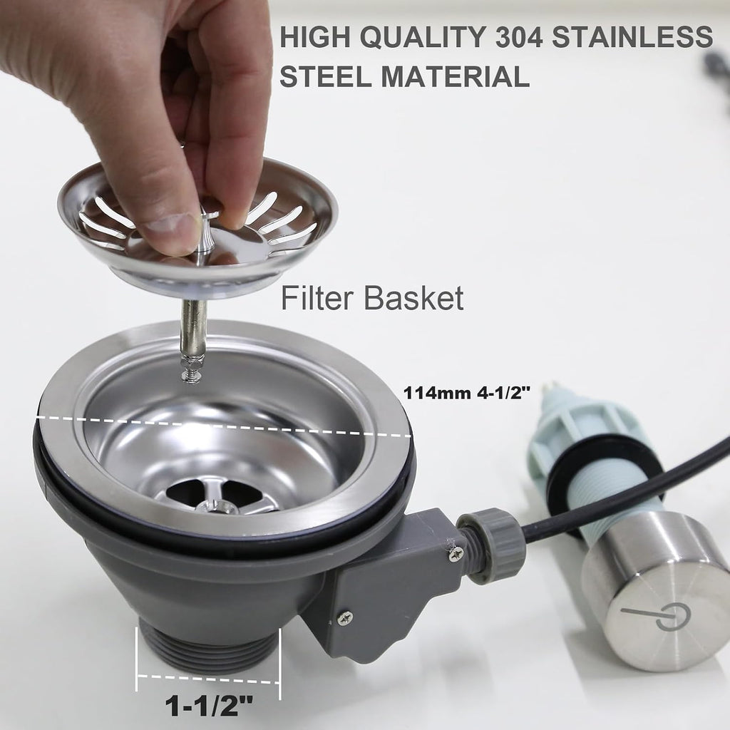 Push Button Sink Drain Assembly Kit
