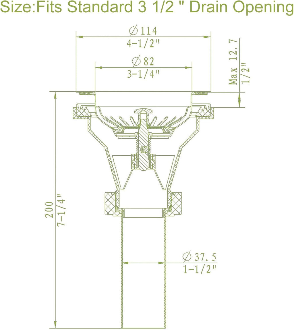 304 Steel Sink Drain Complete Kit