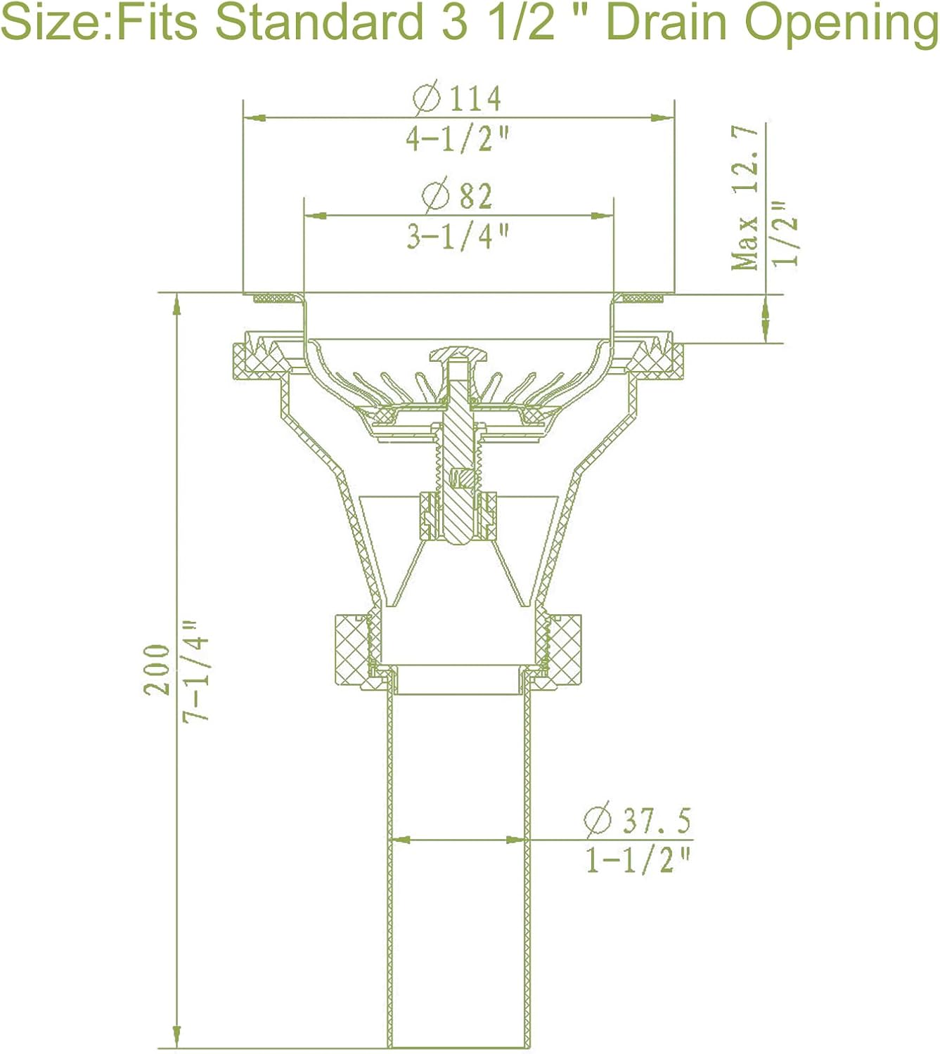 304 Steel Sink Drain Complete Kit