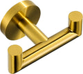Brushed Gold Double Towel Hooks