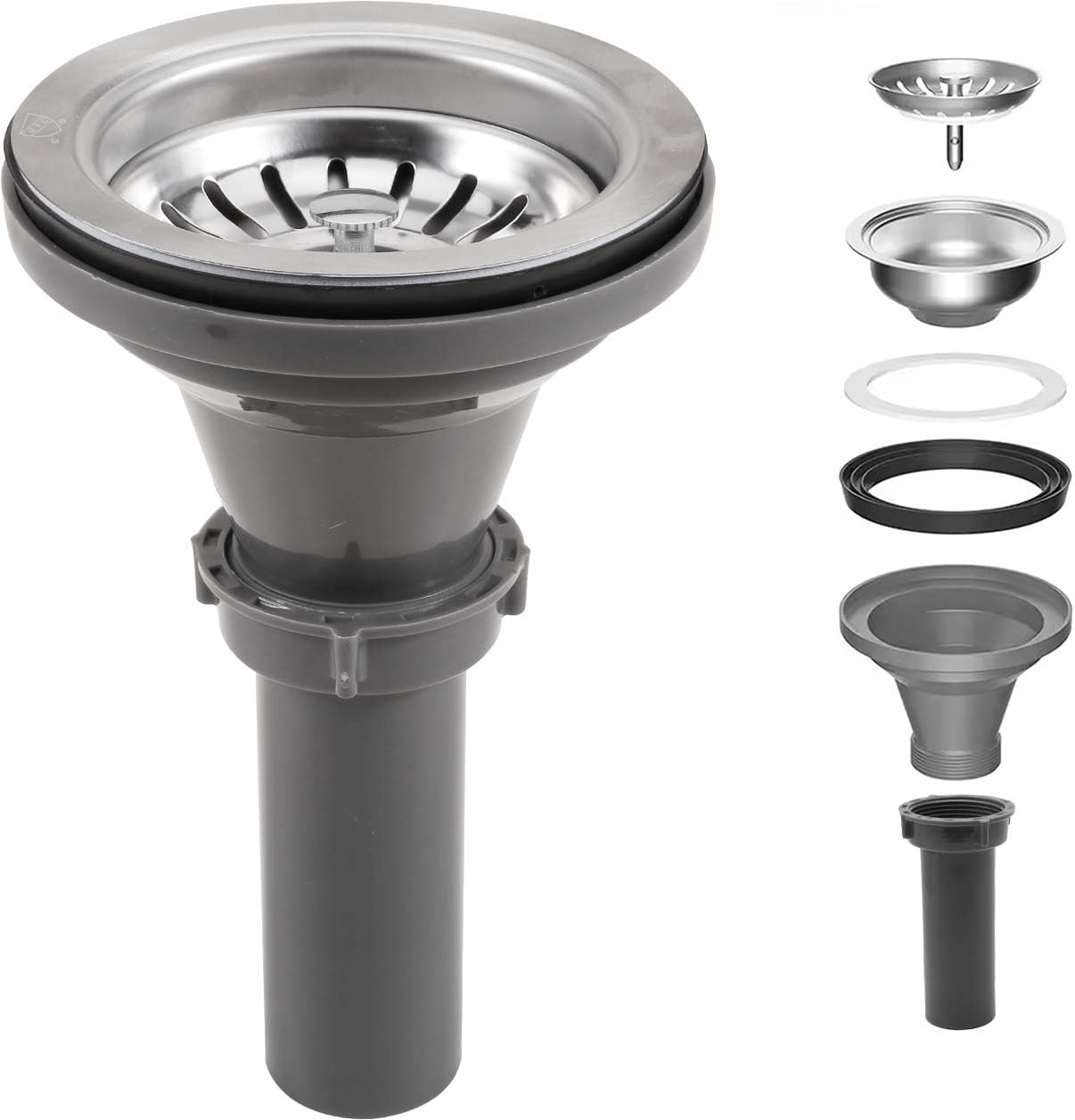 304 Steel Sink Drain Complete Kit