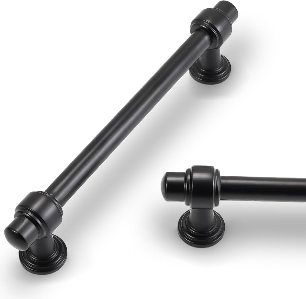 Matte Black Five Inch Cabinet Pulls