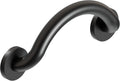 Matte Black Crescent Curved Grab Bar