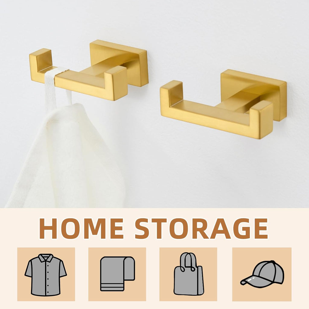 Dark Gold Stainless Towel Hooks