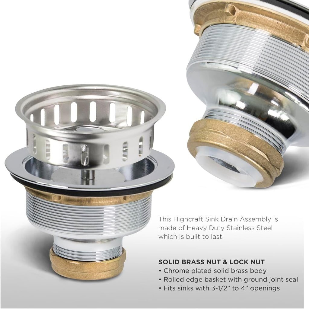 Stainless Sink Drain Assembly Kit