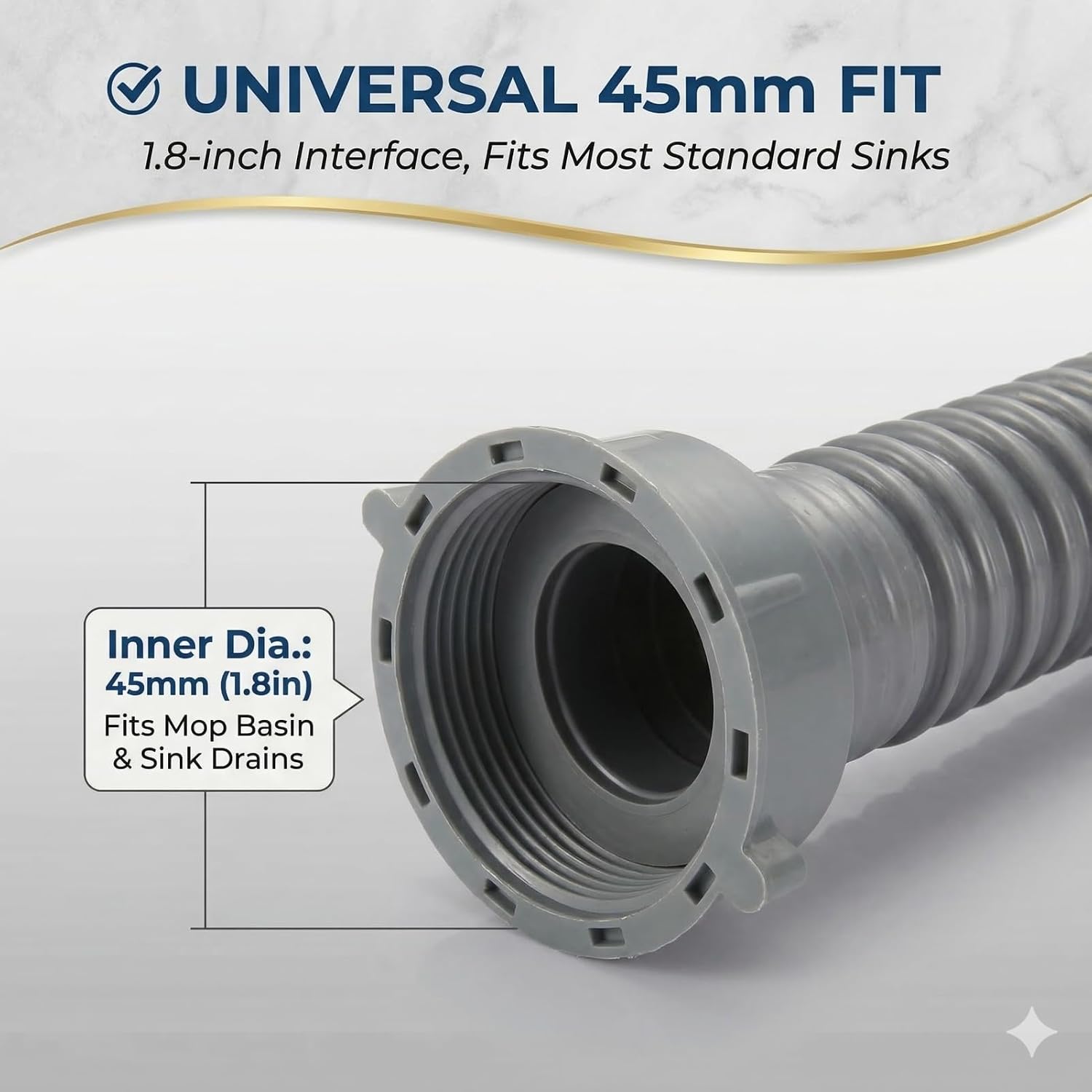 Stainless Shampoo Bowl Drain Kit