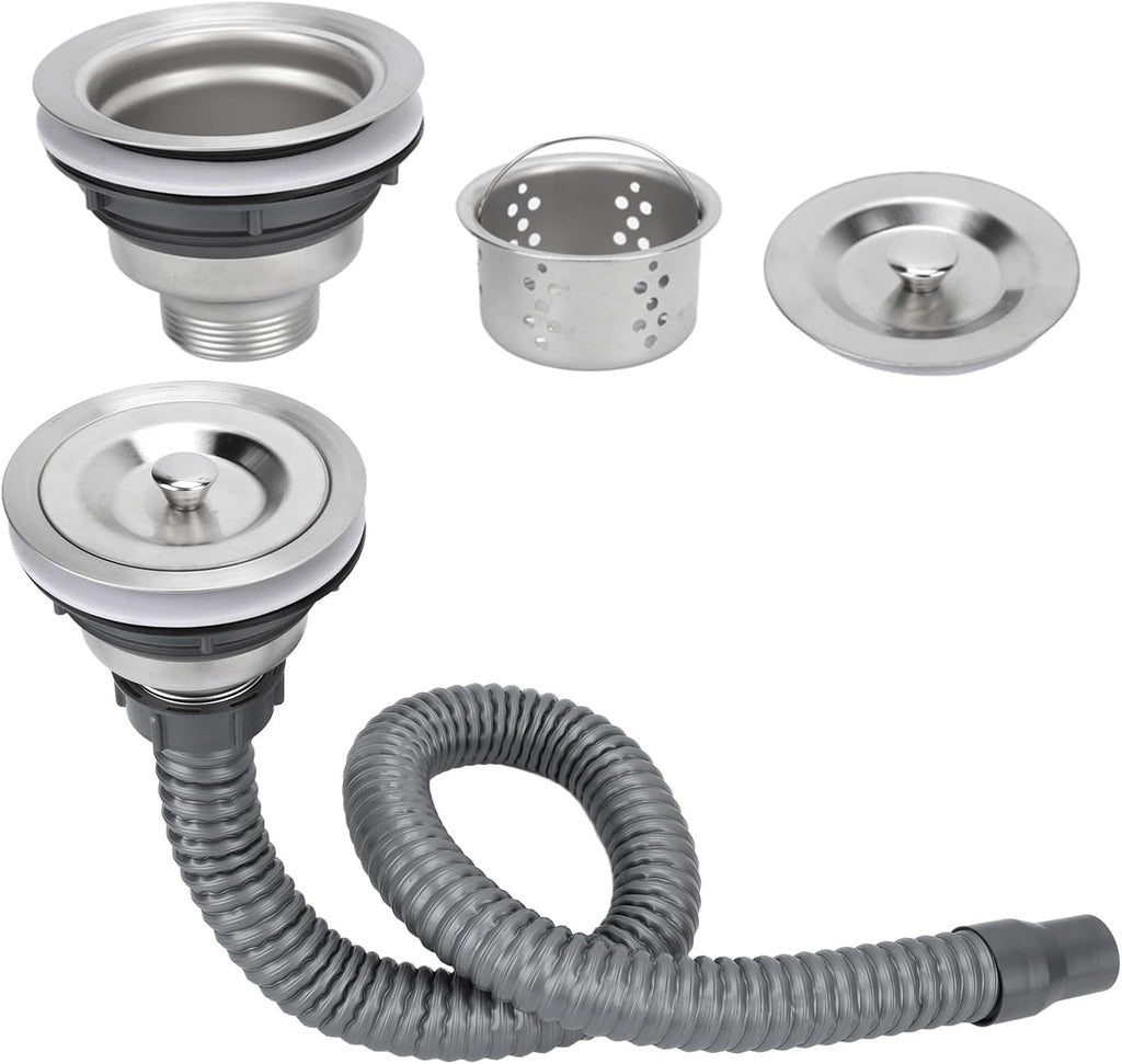 Stainless Shampoo Bowl Drain Kit