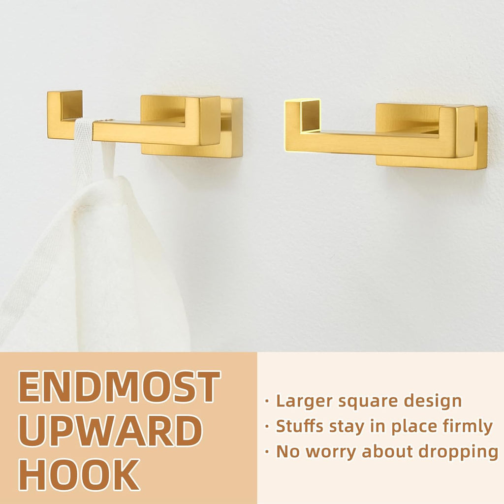 Dark Gold Stainless Towel Hooks