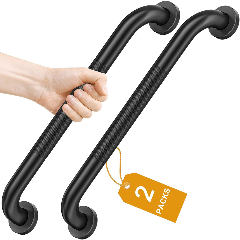 Knurled Steel Anti Slip Shower Grab Bar