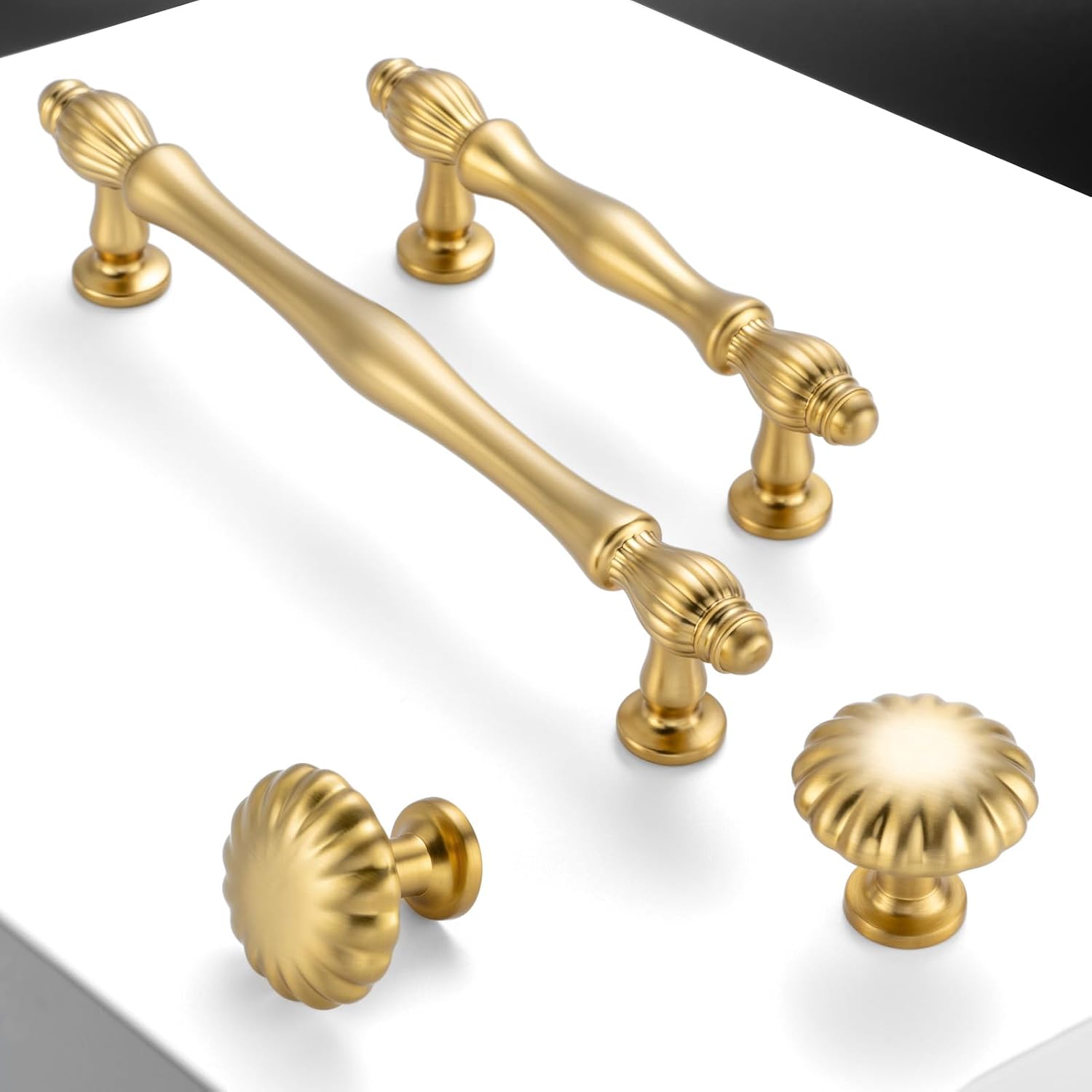 Brushed Gold French Cabinet Pulls