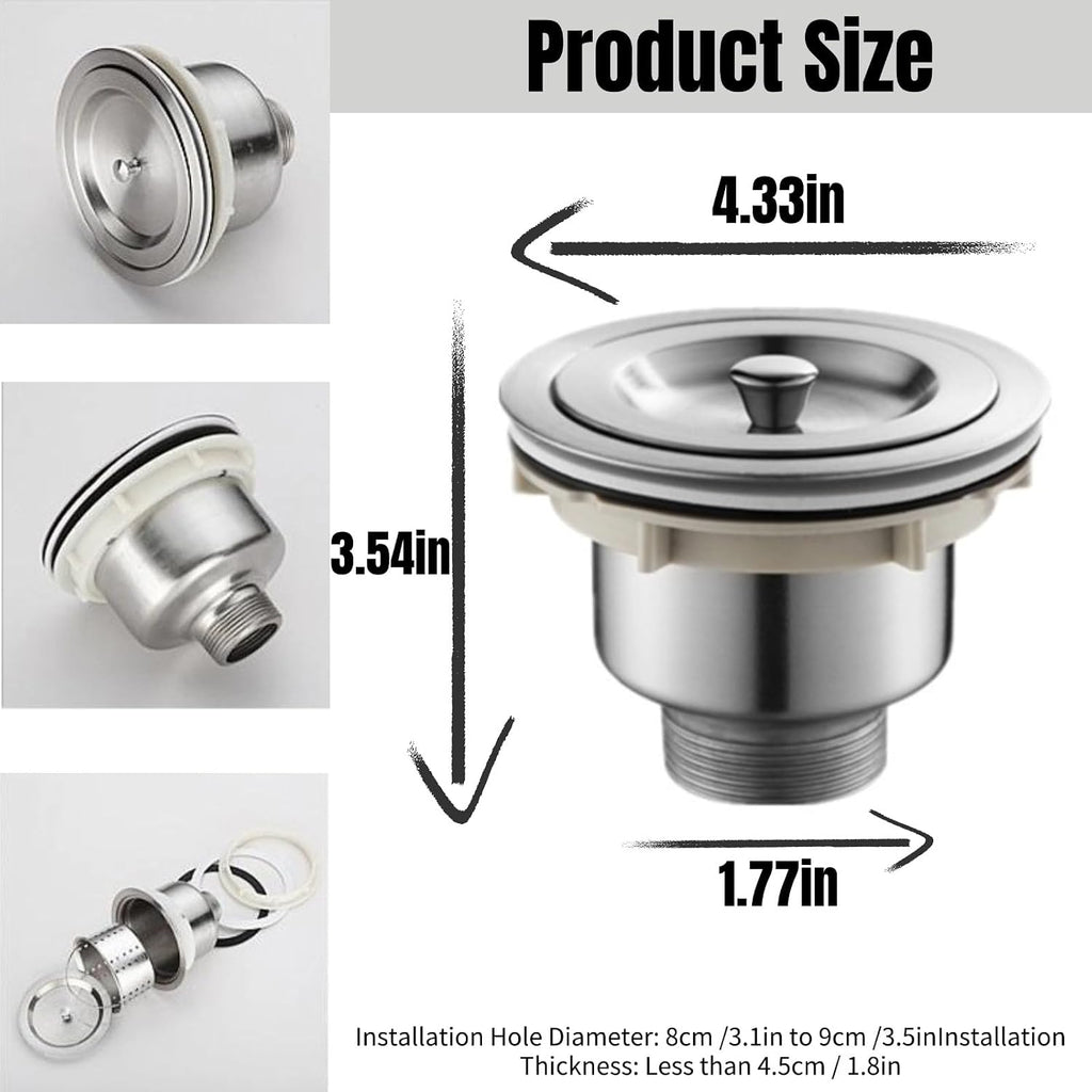 Hair Catcher Sink Plug Kit