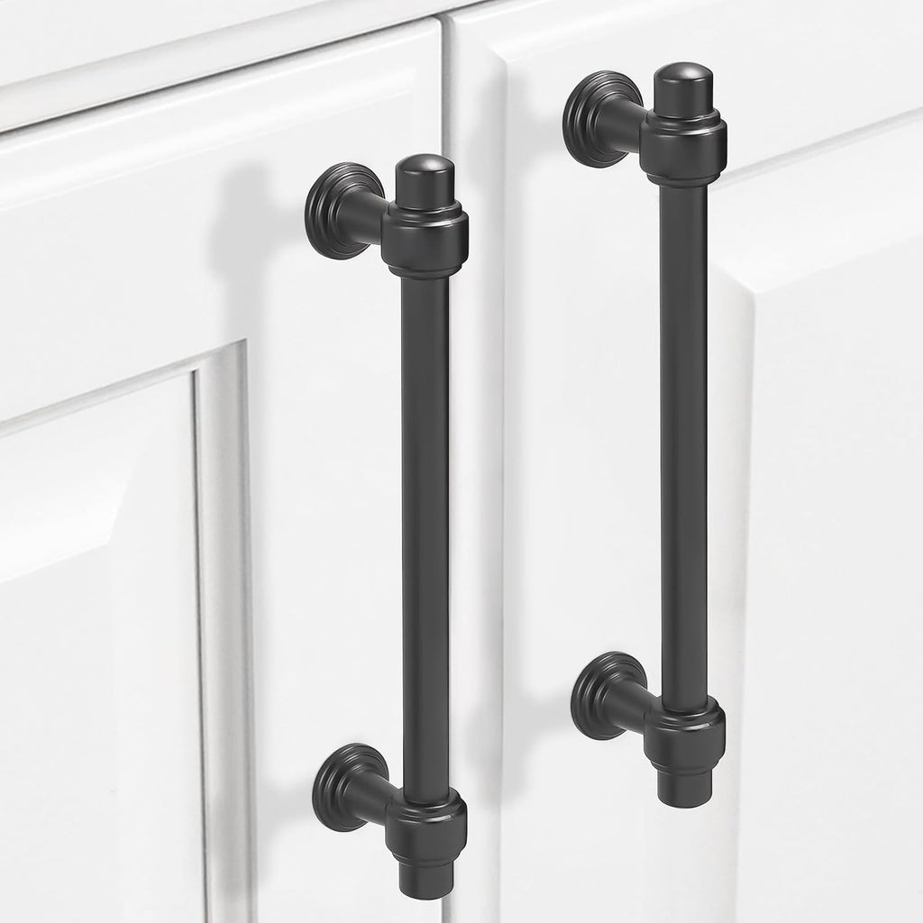 Matte Black Five Inch Cabinet Pulls