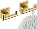 Brushed Gold Double Towel Hooks