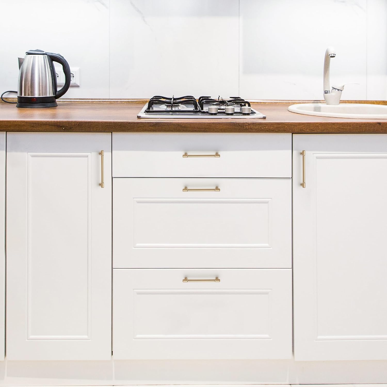 Champagne Bronze T-Bar Cabinet Pulls