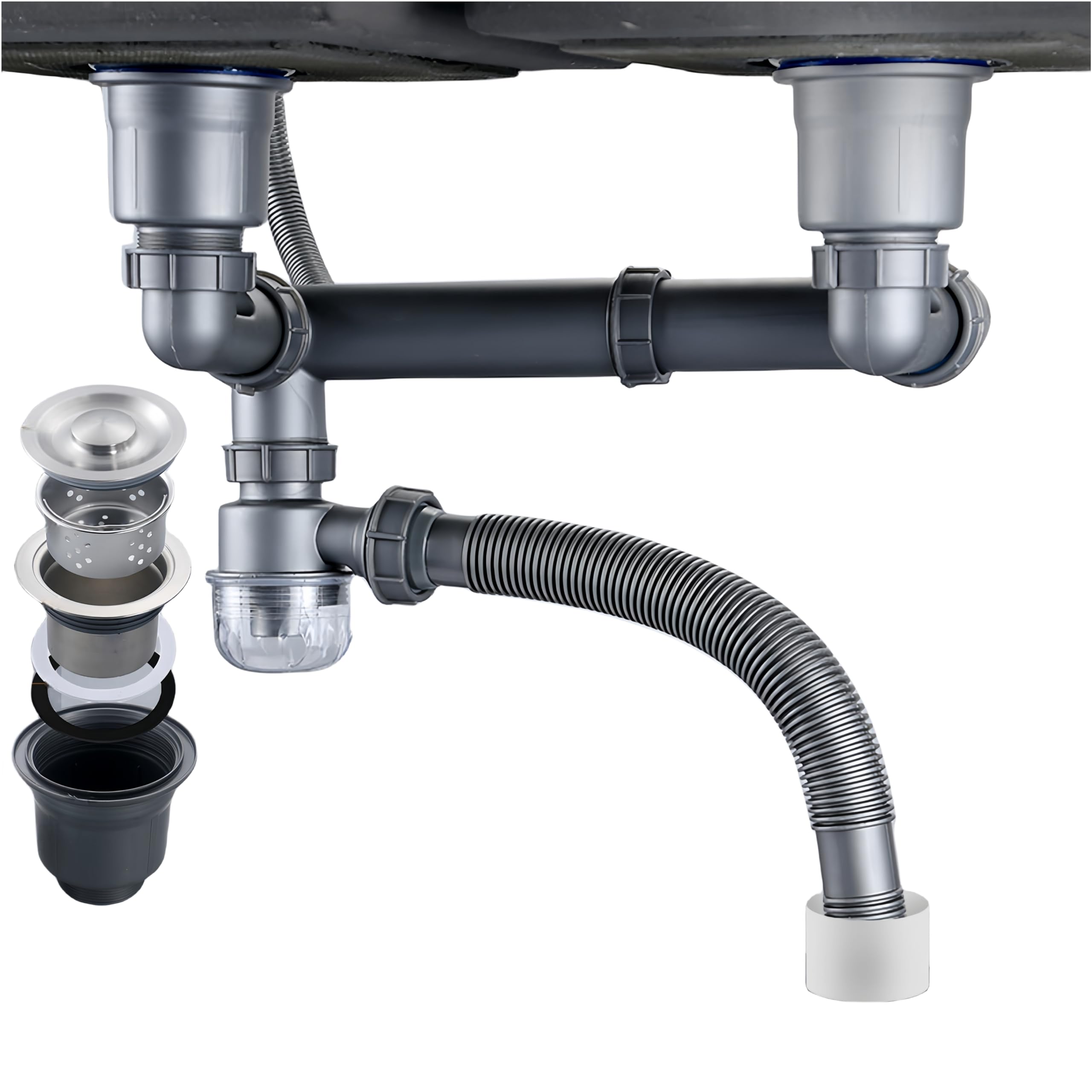 Flexible P-Trap Sink Drain Kit
