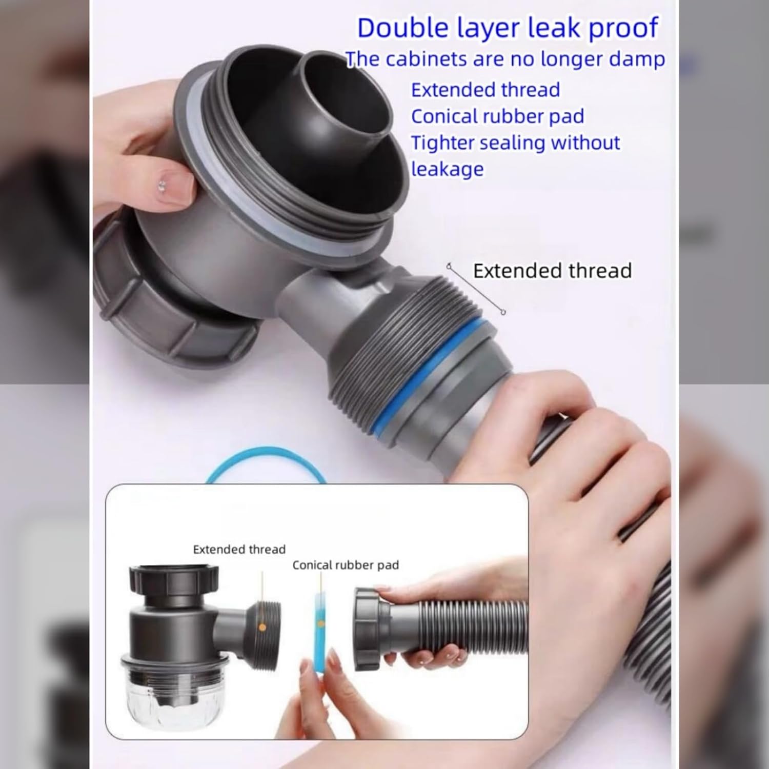 Flexible P-Trap Sink Drain Kit
