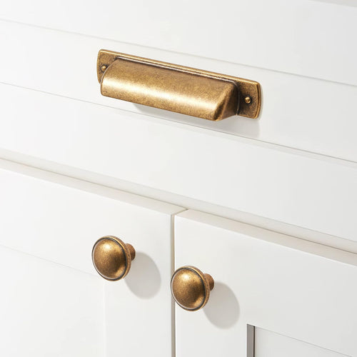 Antique Brass 3 Inch Cup Pulls