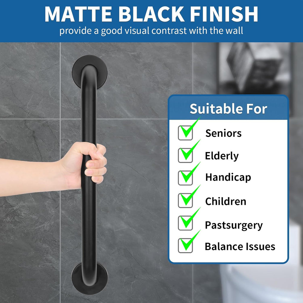 Non Slip Steel Shower Safety Grab Bars