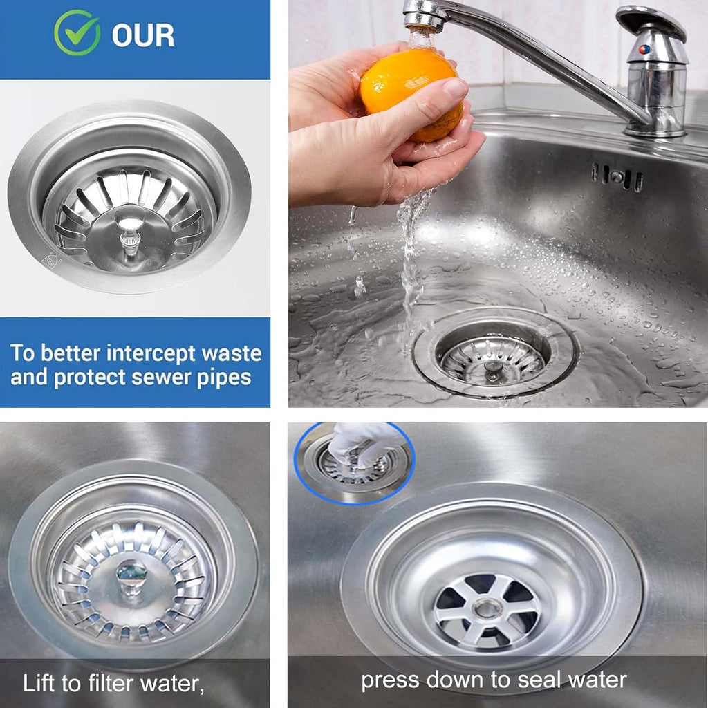 304 Steel Sink Drain Complete Kit