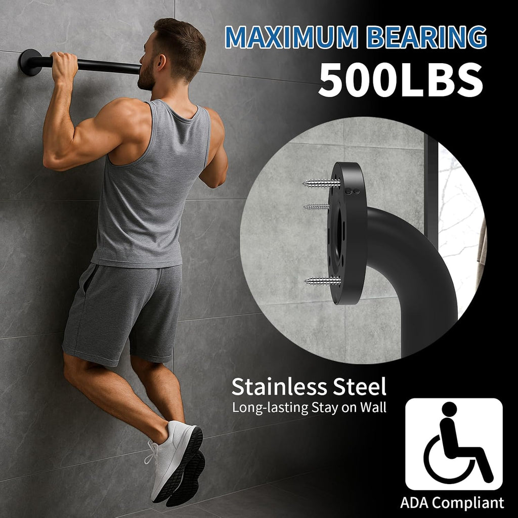 Non Slip Steel Shower Safety Grab Bars