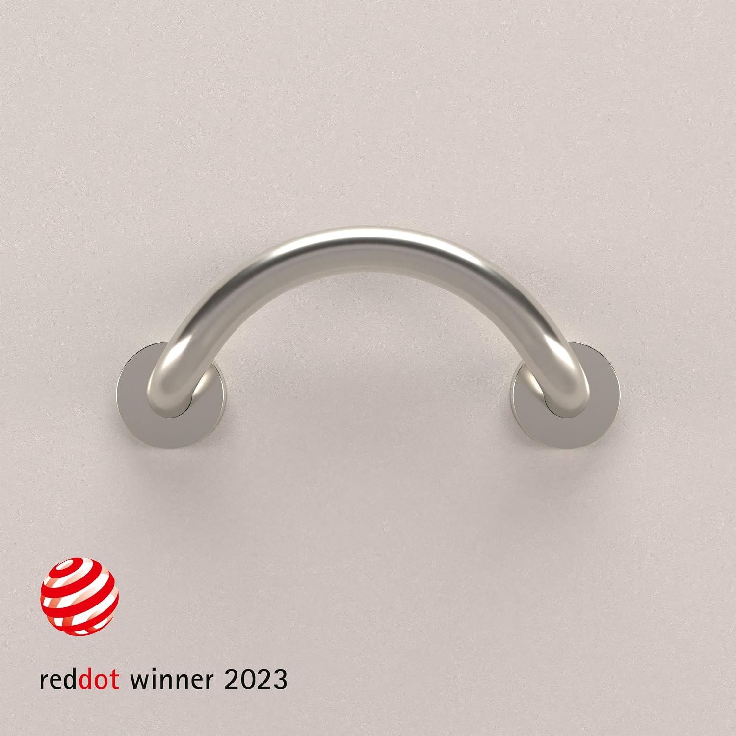 Stainless Crescent Curved Bath Grab Bar