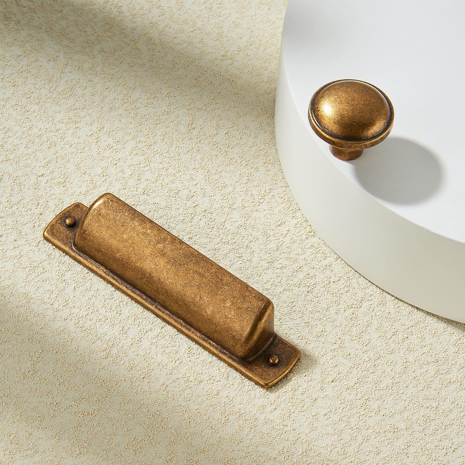 Antique Brass 3 Inch Cup Pulls